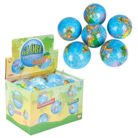 3" GLOBE STRESS BALL LLB kids toys