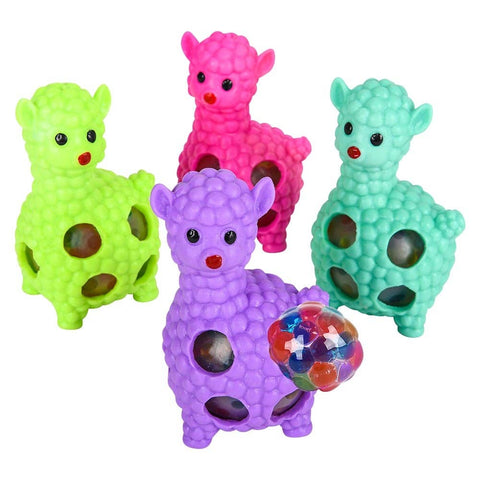3.5" SQUEEZY BEAD ALPACA BALL LLB Squishy Toys
