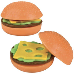 3" Squish And Stretch Hamburger - LLB Toys