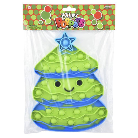 CHRISTMAS TREE JUMBO BUBBLE POPPER 9" - LLB kids toys