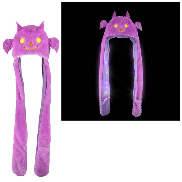 Light-Up Plush Bat Hat Scarf - LLB Toys