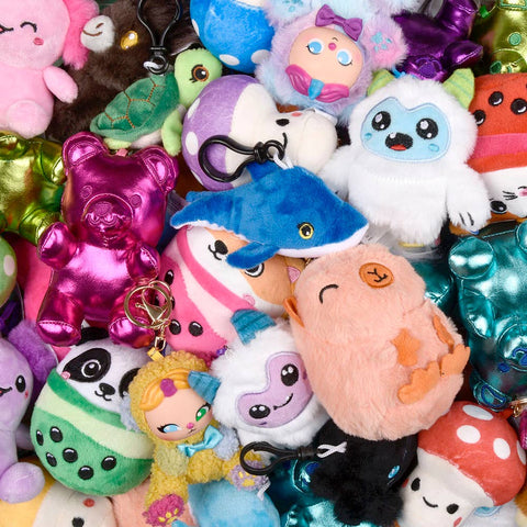 Plush Clip On Mix 3"-4.5" 144 Pcs/Case - LLB Toys