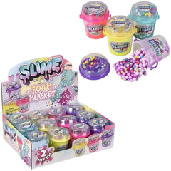 2.5" Bucket Foam Slime 12ct - LLB Toys
