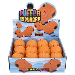 4" Capybara Puffer 12ct - LLB Toys