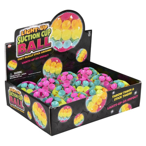 3" LIGHT-UP SUCTION CUP BALL LLB Light-up Toys