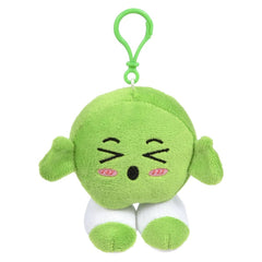 4.5" Emoticon Man Backpack Clip Plush - LLB Toys