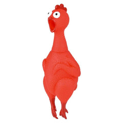 9.5" RUBBER SOUND CHICKEN MIX LLB kids toys