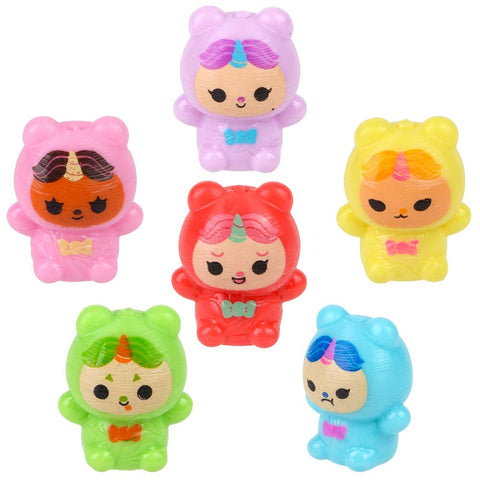 1.1" Mini Doll  Squeezy Figurines In 2" Capsule - LLB Toys