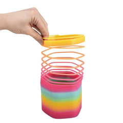 5" JUMBO HEXAGON RAINBOW COIL SPRING LLB kids toys