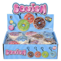SQUISH DONUT BACKPACK CLIP - LLB Toys