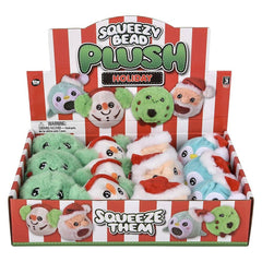 3" Christmas Squeezy Bead Plush 12ct LLB Plush Toys