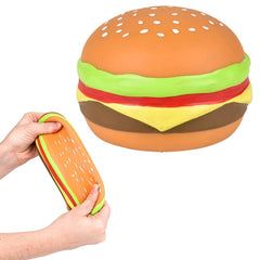 3.25" SQUISH AND STRETCH HAMBURGER LLB Squishy Toys