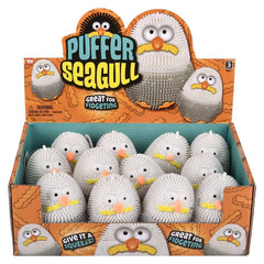 3.5" Puffer Seagull Plush - LLB Toys