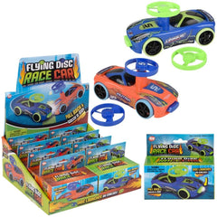 4" Flying Disc Race Car 8ct - LLB Toys