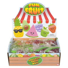 3" SQUEEZY BEAD FUN FRUIT LLB Squishy Toys