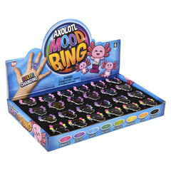 Axolotl Mood Ring 1" 24ct LLB kids toys