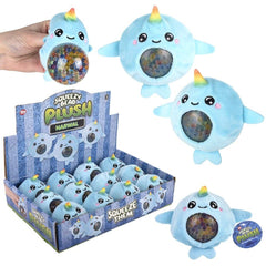 3'' Narwhal Squeezy Bead plush LLB Plush Toys