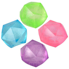 2.25" Glow In Dark Sugar Polyhedron Ball 12ct - LLB Toys