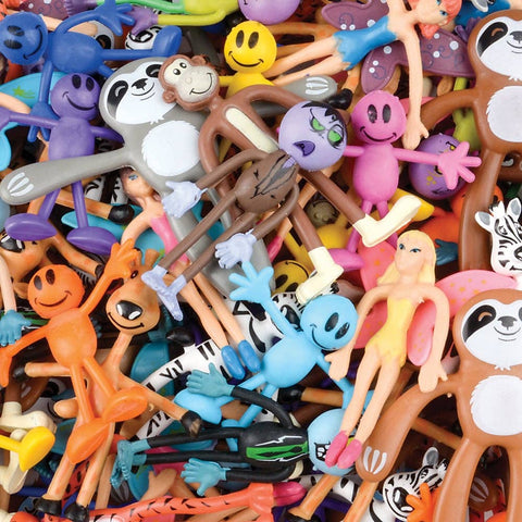 BENDABLE TOY ASSORTMENT 3-4" (100PCS/UNIT) LLB kids toys