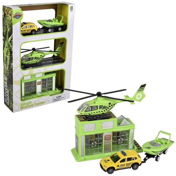 Jungle Die Cast Rescue Center - LLB Toys