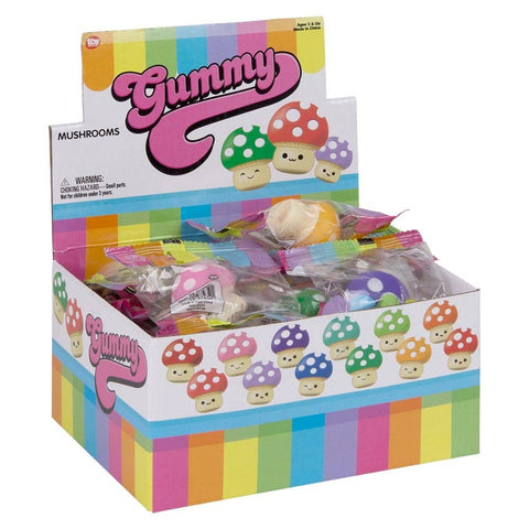 1.5" Gummy Mushrooms Toy - LLB Toys