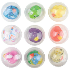 3" Capsule Kit - Rubber Animals 100 Pcs/case LLB kids toys