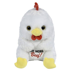 8.5" Belly Buddy Chicken Eat More Beef - LLB Toys