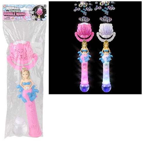 18" Mermaid Rotating Bubble Wand - LLB Toys