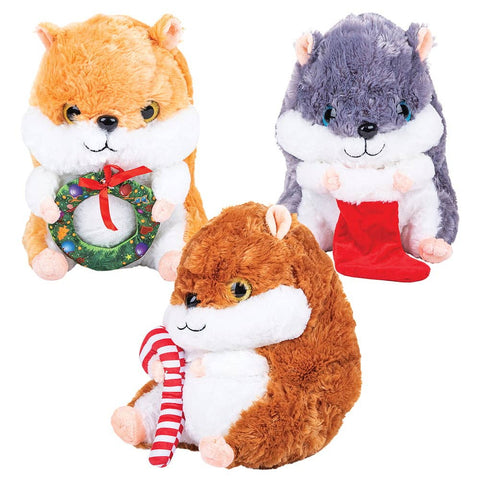 13"CHRISTMAS HAMSTER  LLB Plush Toys