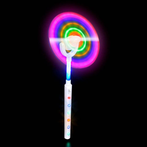15" LIGHT-UP WHITE SWIVEL SPINNER WAND LLB Light-up Toys