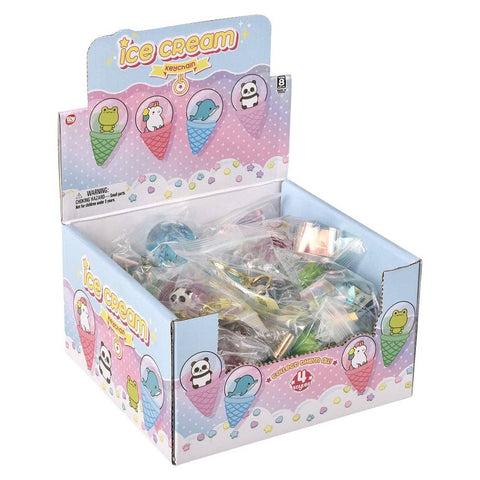 2.5" Kawaii Animal Ice Cream Liquid Clip On- LLB Toys