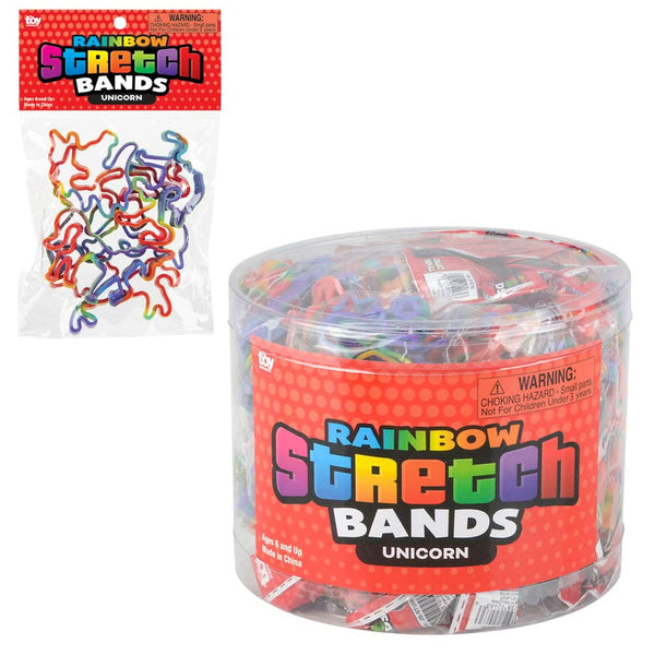 UNICORN RAINBOW SILICONE STRETCH BANDS LLB kids toys