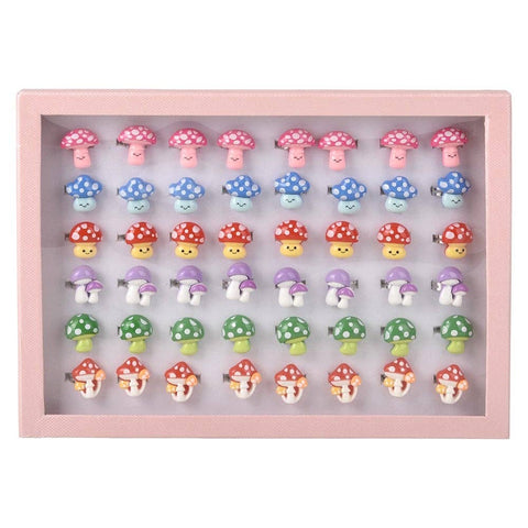 Mushroom Plastic Rings 1" - LLB Toys