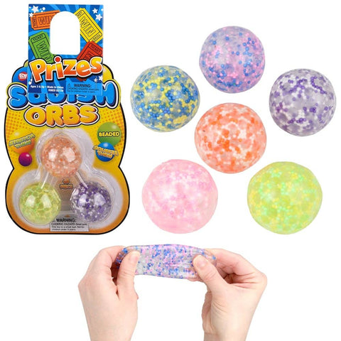 1.6" Squish Sticky Beaded Orbs - LLB Toys
