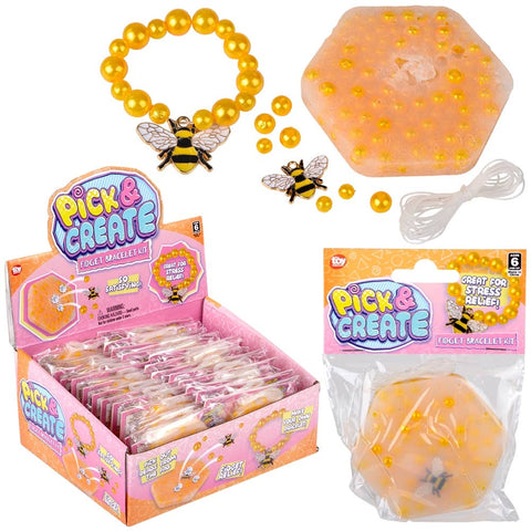 Pick N Create Honeycomb Fidget Bracelet 24ct - LLB Toys