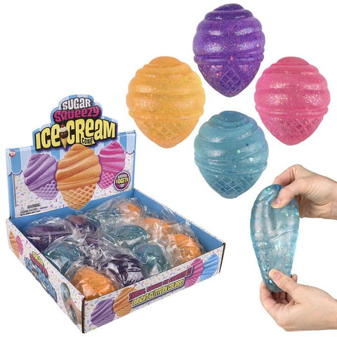 3.5" Squeezy Sugar Ice Cream Cone - LLB Toys