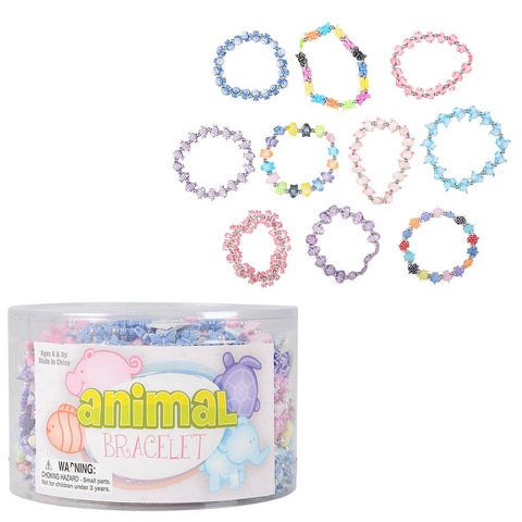 ANIMAL STRETCH BRACELETS (72PC/UN) - LLB Toys