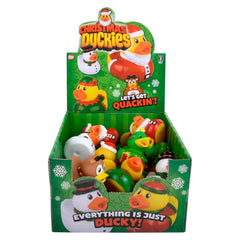 2" Christmas Rubber Duckies, Stocking Stuffers - LLB Toys