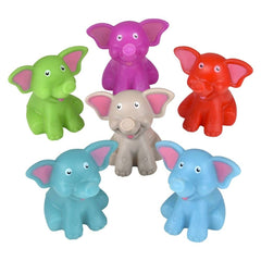 2" RUBBER WATER SQUIRTING ELEPHANT LLB kids toys