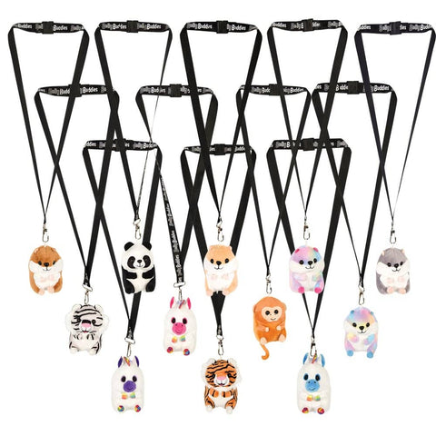 4" 180PC LANYARD BELLY BUDDY ASSORTMENT LLB Plush Toys