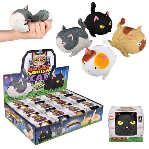 3.5" SQUISH AND STRETCH PUFFY CAT - LLB Squishy Toys