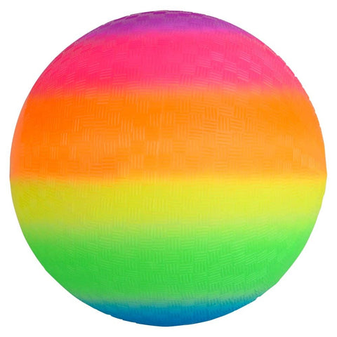 Neon Rainbow Playground Ball 8.5"  -  LLB Toys