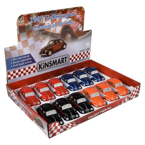 5" Diecast  1967 VW Classic Beetle-Color Door - LLB Toys
