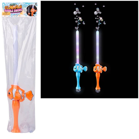 29" Light-Up Clown Fish Bubble Sword - LLB Toys