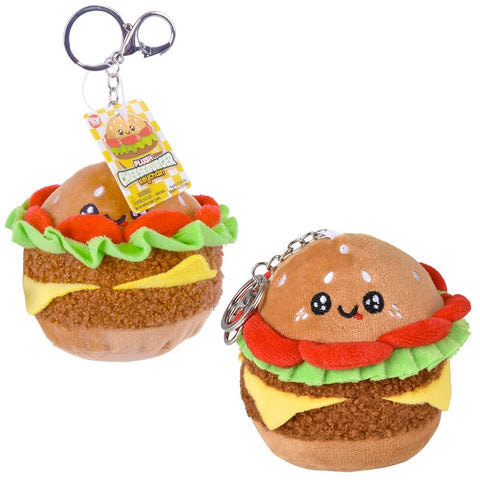 4" Plush Cheeseburger Clip On - LLB Toys