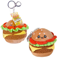 4" Plush Cheeseburger Clip On - LLB Toys