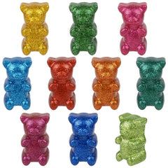 3" Sparkle Rubber Yummy Bear - LLB Toys