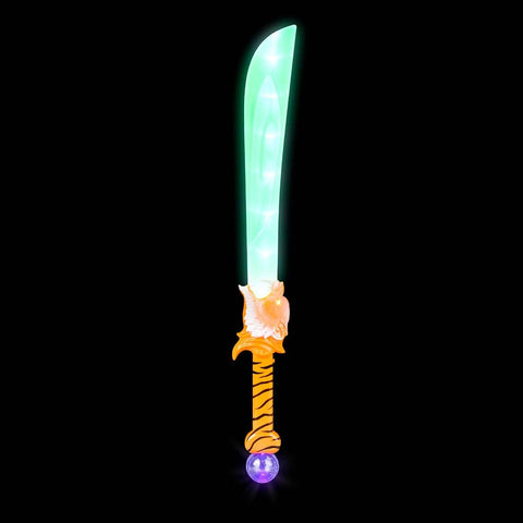 27" Light-Up Saber Tooth Tiger Sword LLB Light-up Toys