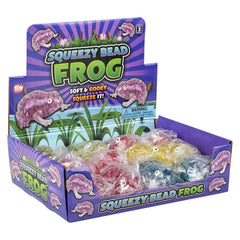 3.5" SQUEEZY BEAD FROG LLB Squishy Toys