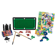 18" PLASTIC 9 IN ONE GAME SET LLB kids toys